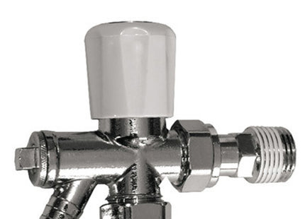 Primaflow Oppl Optima Plus Rad Valve With D/O 15Mm - Manual Radiator Valve