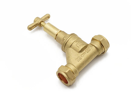Primaflow VSL DZR Lockshield Stopcock 22mm - EN1213 for Plumbing