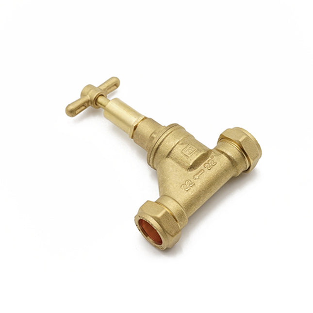 Primaflow VSL DZR Lockshield Stopcock 22mm - EN1213 for Plumbing