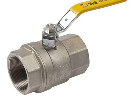 Primaflow QLF Yellow Lever Ball Valve PN25 2" FxF - 101435