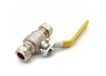 Primaflow QLC Yellow Lever Ball Valve PN25 15mm CxC - 102100
