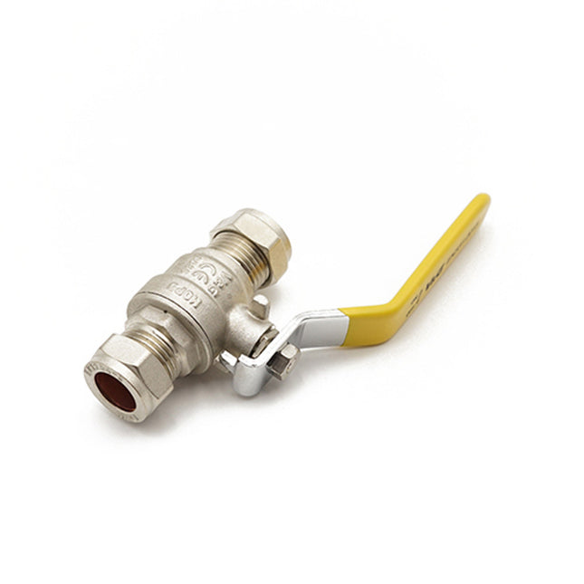Primaflow QLC Yellow Lever Ball Valve PN25 15mm CxC - 102100