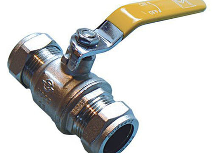 Primaflow QLC Yellow Lever Ball Valve PN25 15mm CxC - 102100