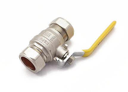 Primaflow QLC Yellow Lever Ball Valve PN25 28mm CxC - 102110