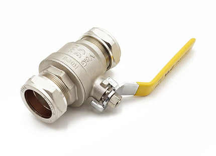 Primaflow QLC Yellow Lever Ball Valve PN25 35mm CxC - 105661