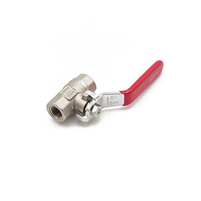 QLF Red Lever Ball Valve PN25 1/4" FxF - 101300 - Reliable Plumbing Solution