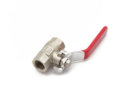 Primaflow QLF Red Lever Ball Valve PN25 3/8" FxF - 101305 - Reliable Plumbing Solution