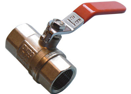Primaflow QLF Red Lever Ball Valve PN25 1/2" FxF - 101310