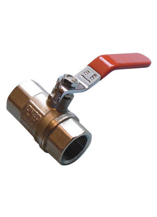 Primaflow Qlf Red Lever Ball Valve PN25 3/4" FxF - 101315