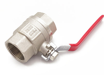 Primaflow QLF Red Lever Ball Valve PN25 1.1/4" FxF - 104339