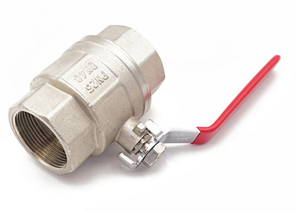 Primaflow QLF Red Lever Ball Valve PN25 1.1/2" FxF - 104345