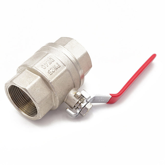 Primaflow QLF Red Lever Ball Valve PN25 1.1/2" FxF - 104345