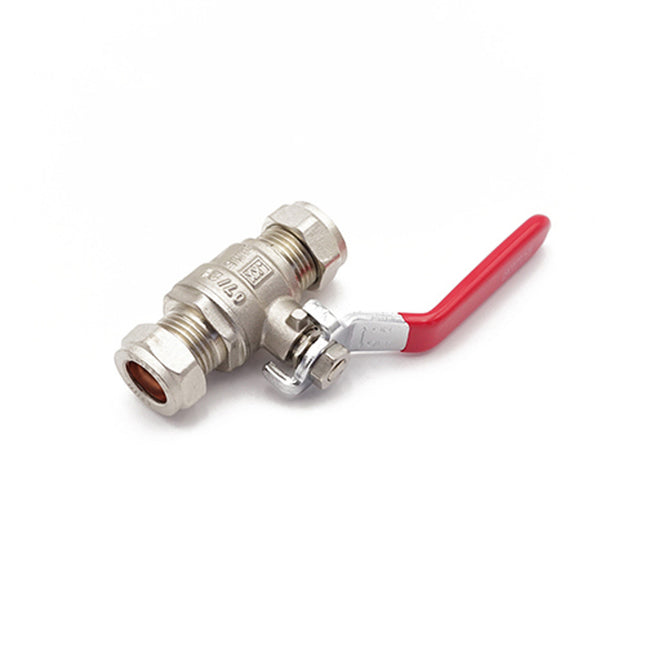 Primaflow Qlc Red Lever Ball Valve PN25 15mm CxC - 102200