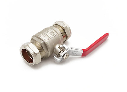 Primaflow QLC Red Lever Ball Valve PN25 28mm CxC - 102210