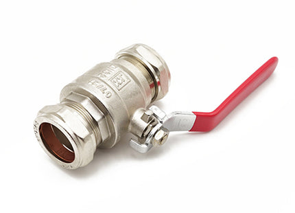 Primaflow Qlc Red Lever Ball Valve PN25 35mm CxC - 105699 - Reliable Plumbing Solution