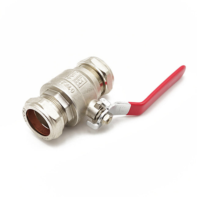 Primaflow Qlc Red Lever Ball Valve PN25 35mm CxC - 105699 - Reliable Plumbing Solution