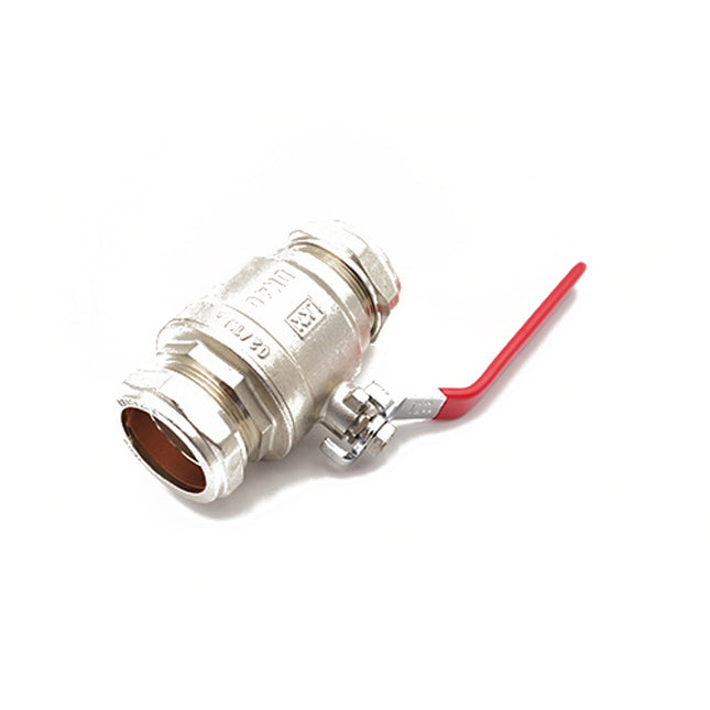 Primaflow QLC Red Lever Ball Valve PN25 42mm CxC - 105701