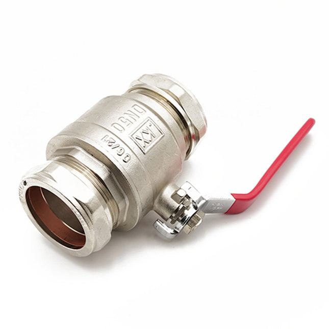 Primaflow QLC Red Lever Ball Valve PN25 54mm CxC - 105703