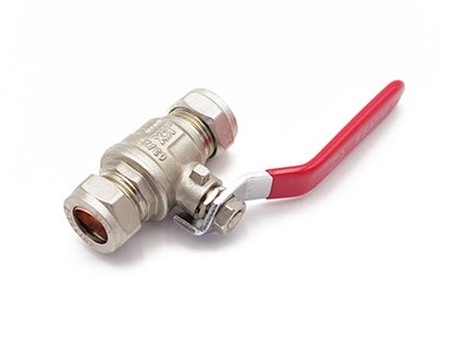 Primaflow Economy Lever Ball Valve CxC 15 mm Red - 105651 - Reliable Plumbing Solution