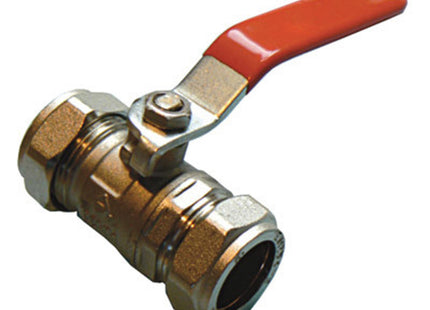 Primaflow Economy Lever Ball Valve CxC 15 mm Red - 105651 - Reliable Plumbing Solution