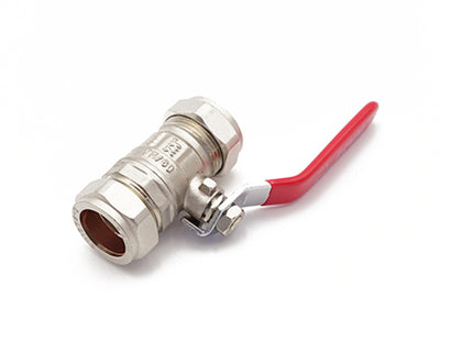 Primaflow Economy Red Lever Ball Valve 22mm - 105653 - Reliable Plumbing Solution