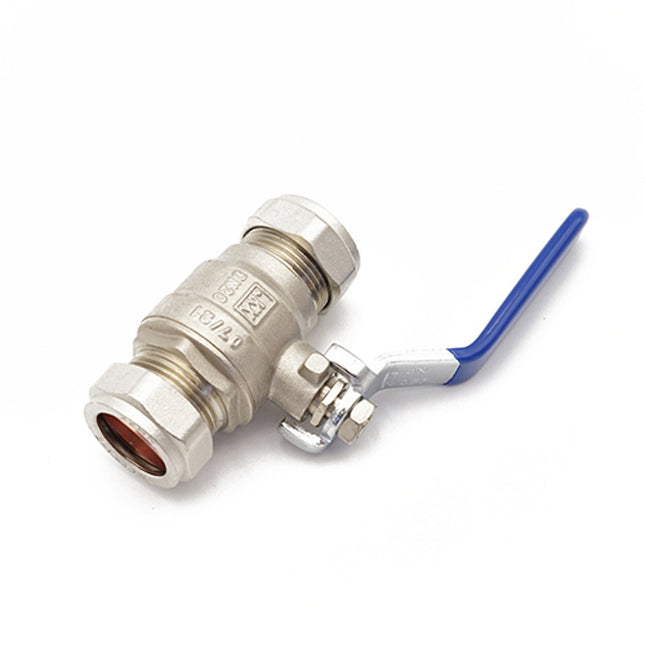 Primaflow QLC Blue Lever Ball Valve PN25 22mm CxC - 105682
