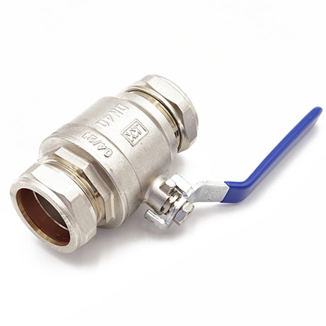 Primaflow QLC Blue Lever Ball Valve PN25 42mm CxC - Reliable Plumbing Solution