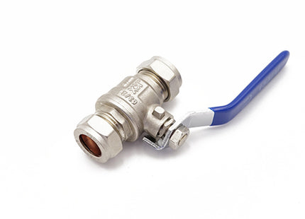 Primaflow Economy Blue Lever Ball Valve 15mm - Ideal for Plumbing