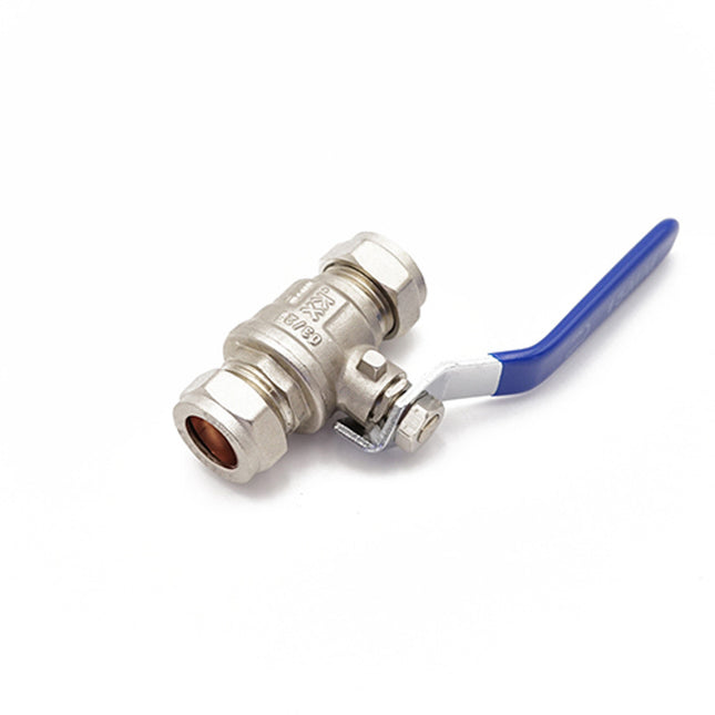 Primaflow Economy Blue Lever Ball Valve 15mm - Ideal for Plumbing