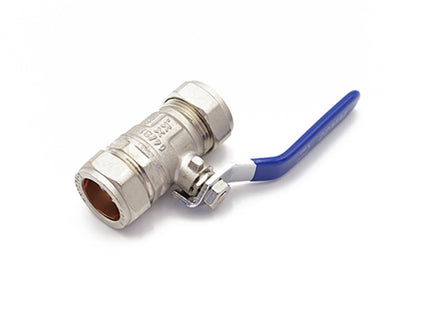 Primaflow Qlec Economy Blue Lever Ball Valve 22mm - Ideal for Plumbing