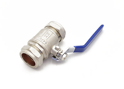 Primaflow Qlec Economy Blue Lever Ball Valve 28mm - Ideal for Plumbing