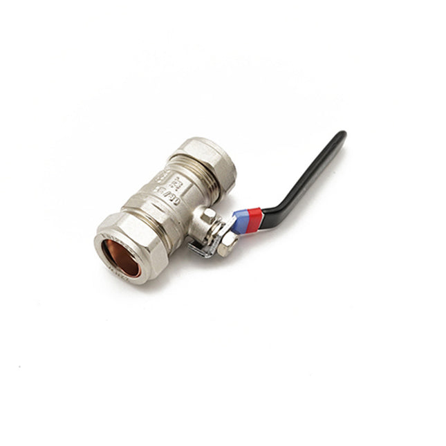 Primaflow Qlec Economy Black Lever Ball Valve 22mm - Ideal for Plumbing
