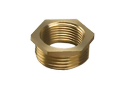 Primaflow Brass Hexagonal Bush 1/2" x 3/8" - BB1238 - Essential for Plumbing