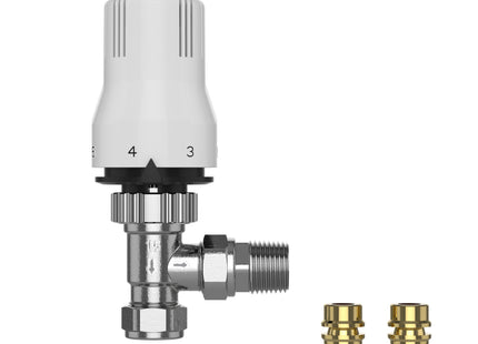 Pro Classic Angled Thermostatic Radiator Valve 8/10/15mm