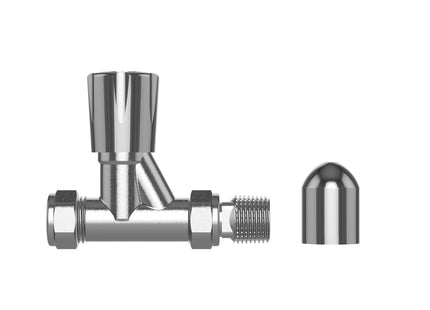 Pro Plus Straight Manual Radiator Valve 15mm