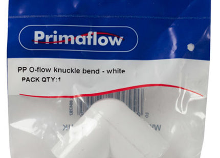 Primaflow PS PP O-Flow Knuckle Bend - White