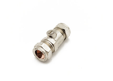 QQH Iso Valve 15mm CP - Heavy Patt - 894022 - Reliable Plumbing Solution