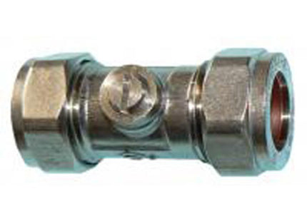 QQH Iso Valve 15mm CP - Heavy Patt - 894022 - Reliable Plumbing Solution