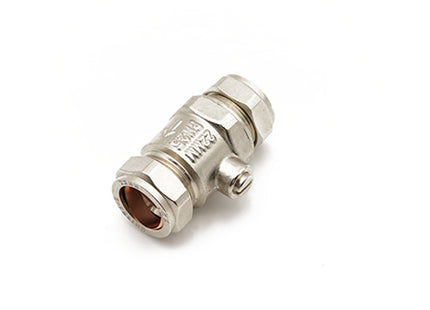 QQM Iso Valve 22mm Chrome Full Flow - 570622 - Essential for Plumbing