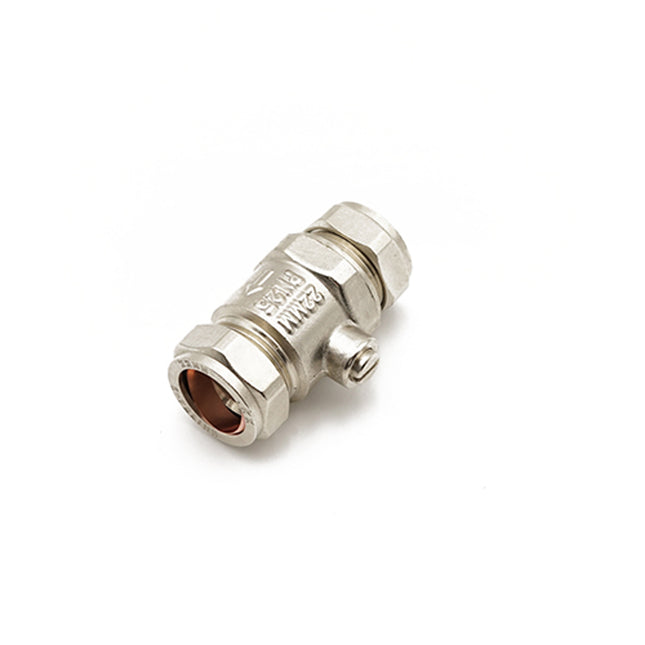 QQM Iso Valve 22mm Chrome Full Flow - 570622 - Essential for Plumbing