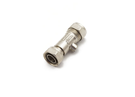 Primaflow QS Service Valve Strt 15mm x 1/2" CP WRAS - 845188 - Essential for Plumbing Isolation