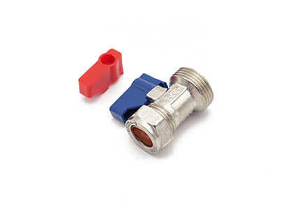 Primaflow Wash Mac Valve Straight 15mm x 3/4" CP WRAS - 960818 - Perfect for Washing Machines