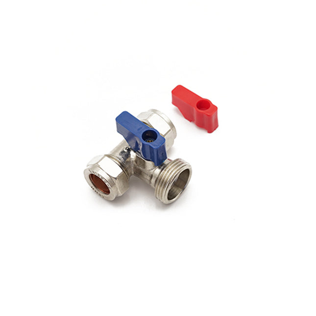 Primaflow Pf Wash Mac Valve Tee 15mm x 15mm x 3/4" CP - 961135 - Essential for Washing Machine Installations