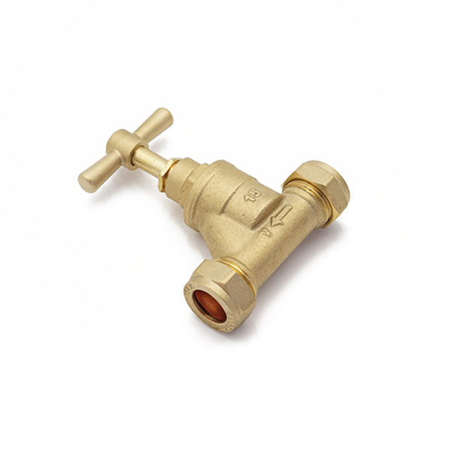 Primaflow Brass Stopcock 15mm EN1213 WRAS - 960990 - Essential for Plumbing