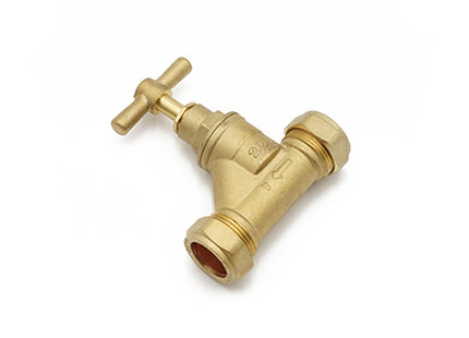 Primaflow Brass Stopcock 22mm EN1213 WRAS - 960991 - Essential for Plumbing