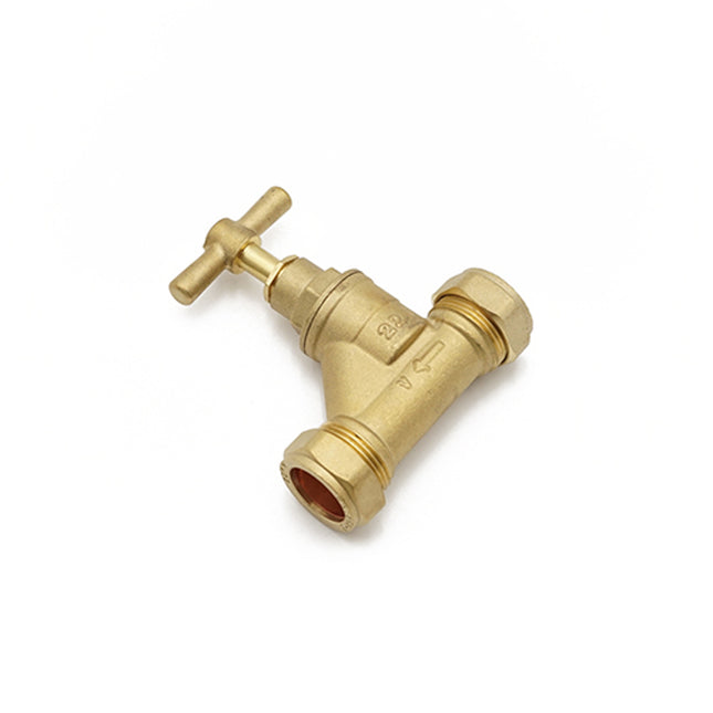 Primaflow Brass Stopcock 22mm EN1213 WRAS - 960991 - Essential for Plumbing