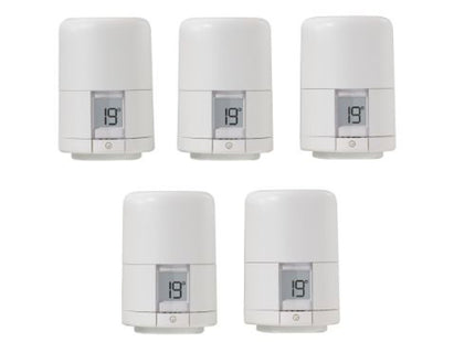 Hive TRV (15mm Head Only) 5 Pack - 851961 - Smart Thermostat Radiator Valves