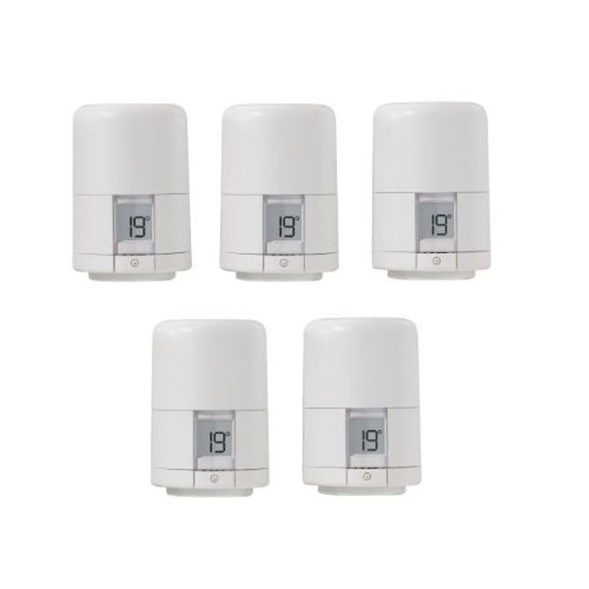 Hive TRV (15mm Head Only) 5 Pack - 851961 - Smart Thermostat Radiator Valves