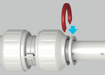 John Guest Speedfit Collet Locking Clip 22mm White (Pack Of 100)