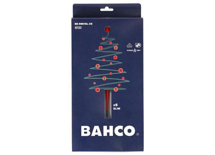 Bahco Xmas Be-9881Sl Ergo Slim Vde Insulated Screwdriver Set, 5 Piece